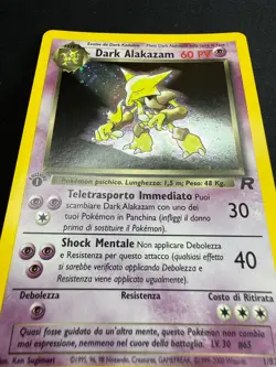 Pokemon Dark Alakazam 1/82 Team Rocket Rara Holo Prima Edizione Wizards ITA - Image 4