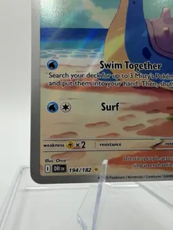 Pokemon TCG Misty's Lapras Destined Rivals 194/182 Illustration Rare LP - Image 5