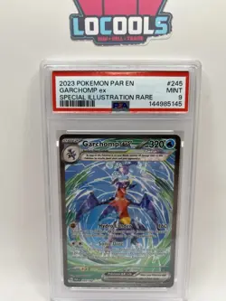2023 POKEMON PAR EN-PARADOX RIFT SPECIAL ILLUSTRATION RARE GARCHOMP EX PSA 9 - Image 1