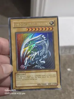 Yu-Gi-Oh Blue-Eyes White Dragon 1st Edition SDK-E001 Collectible Card 1996 - Image 5