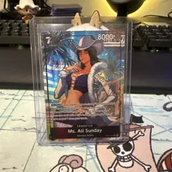 One Piece The Azure Sea’s Seven Ms. All Sunday OP14-084 Alt Art NM English - Image 1