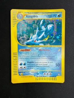 Pokemon Kingdra H14/H32 Aquapolis Rara Holo Unlimited Wizards ITA Carte Vintage - Image 1