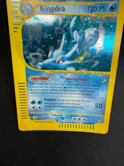Pokemon Kingdra H14/H32 Aquapolis Rara Holo Unlimited Wizards ITA Carte Vintage - Image 3