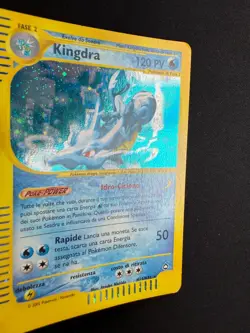Pokemon Kingdra H14/H32 Aquapolis Rara Holo Unlimited Wizards ITA Carte Vintage - Image 5