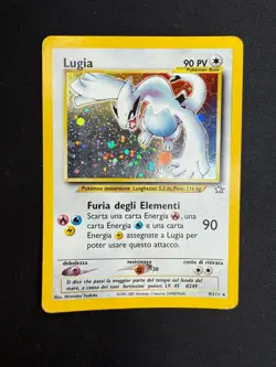 Pokemon Lugia 9/111 Neo Genesis Rara Holo Unlimited Wizards ITA Carte Vintage - Image 1