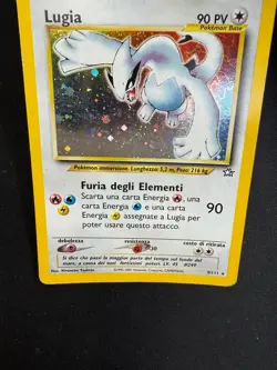 Pokemon Lugia 9/111 Neo Genesis Rara Holo Unlimited Wizards ITA Carte Vintage - Image 3
