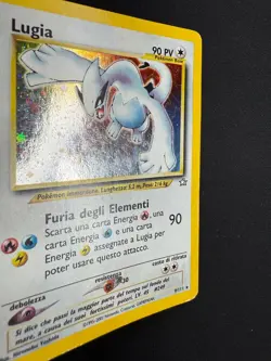 Pokemon Lugia 9/111 Neo Genesis Rara Holo Unlimited Wizards ITA Carte Vintage - Image 5