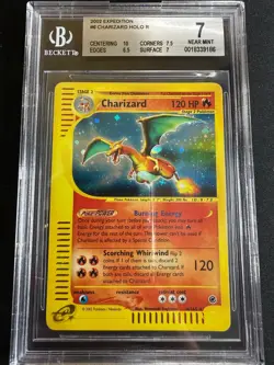 Pokemon Charizard 6/165 Expedition Rare Holo Unlimited Wizards ENG BGS 7 sub 10 - Image 1