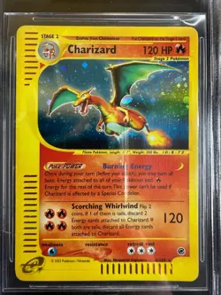 Pokemon Charizard 6/165 Expedition Rare Holo Unlimited Wizards ENG BGS 7 sub 10 - Image 3