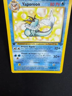 Pokemon Vaporeon 28/64 Jungle Rara Prima Edizione Wizards ITA Carte Vintage - Image 3