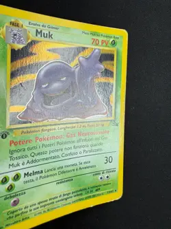 Pokemon Muk 13/62 Fossil Rara Holo Prima Edizione Wizards ITA Carte Vintage - Image 3