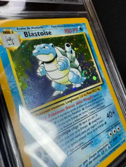 Pokemon Blastoise 2/102 Set Base Rara Holo Swirl Prima Edizione IT BGS 7 sub 8.5 - Image 5