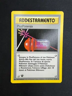 Pokemon Plus Potenza 84/102 Set Base Prima Edizione Wizards ITA Carte Vintage - Image 1