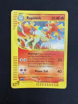 Pokemon Rapidash 26/165 Expedition Rare Holo Unlimited Wizards ENG Vintage Cards - Image 1