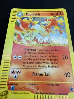 Pokemon Rapidash 26/165 Expedition Rare Holo Unlimited Wizards ENG Vintage Cards - Image 4