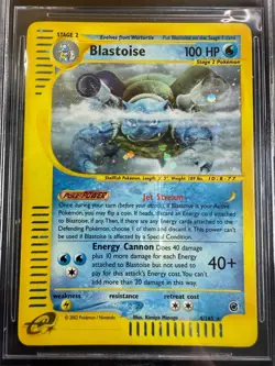 Pokemon Blastoise 4/165 Expedition Rare Holo Unlimited Wizards EN BGS 7 sub 9.5 - Image 3
