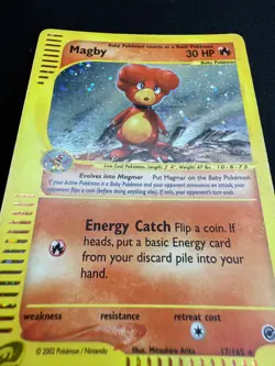 Pokemon Magby 17/165 Expedition Rare Holo Unlimited Wizards ENG Vintage Cards - Image 4