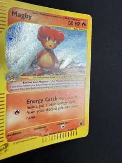 Pokemon Magby 17/165 Expedition Rare Holo Unlimited Wizards ENG Vintage Cards - Image 5