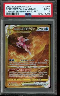 PSA 9 MINT Pokemon Origin Forme Palkia VSTAR Crown Zenith Secret GG67/GG70 - Image 1