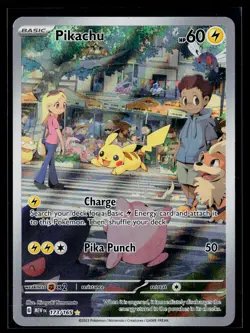 Pokemon Pikachu Illustration Rare Holo 173/165 Scarlet & Violet 151 English NM-M - Image 1