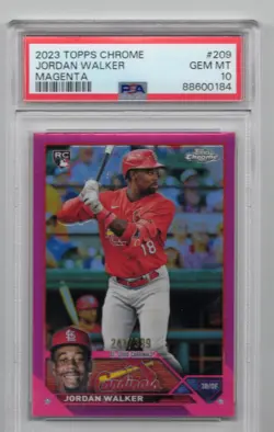 2023 Topps Chrome - Jordan Walker #209 Magenta Refractor /399 (RC) - Image 1