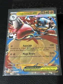 Pokemon TCG - Mega Lucario ex 077/132 Play Stamped Prize Pack Series 8 Holo - Image 1