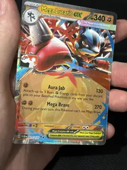 Pokemon TCG - Mega Lucario ex 077/132 Play Stamped Prize Pack Series 8 Holo - Image 3