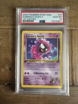 Sabrina’s Gastly Gym Challenge PSA 10 Pokemon Card 1st Edition - Image 3