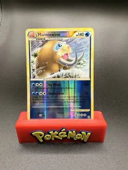 Mamoswine - 5/102 - Reverse Holo Rare - HGSS Triumphant Pokemon Card - NM - Image 1