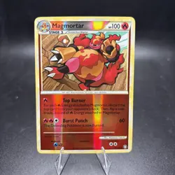 Magmortar 27/102 Reverse Holo Rare HGSS Triumphant Set Pokemon Card 2010 NM -j - Image 1