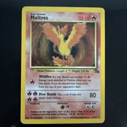 MOLTRES HOLO - 27/62 - Fossil - Rare - Pokemon Card - LP - Image 3