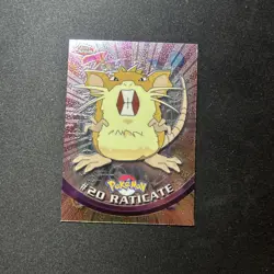 Pokemon 2000 Topps Chrome Card #20 RATICATE Holo Foil RARE TV Animation NM - Image 1