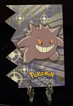 Gengar EV06 of 12 Topps Die Cut Blue Logo Pokemon Card - Image 1