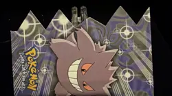 Gengar EV06 of 12 Topps Die Cut Blue Logo Pokemon Card - Image 3