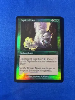 1x FOIL SQUIRREL NEST x1 NM- Odyssey Original MtG Magic fast shipping - Image 1