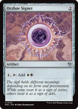 MTG Aetherdrift Commander - Orzhov Signet - Image 1