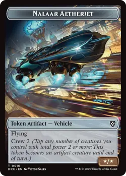 MTG Aetherdrift Commander - Golem 3/3 & Nalaar Aetherjet */* [Token] - Image 2