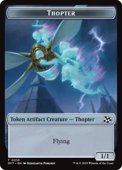 MTG Aetherdrift Commander - Golem 3/3 & Thopter 1/1 [Token] - Image 2