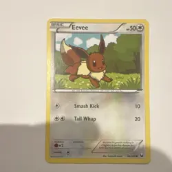 Pokemon Eevee Dark Explorers 84/108 Regular Basic 50 HP Common Smash Kick Tail … - Image 1