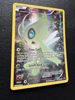 Celebi XY111 Black Star Promo Mythical Pokemon Collection 2016 Holo Pokemon NM - Image 3