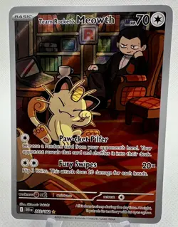 Team Rockets Meowth - 203/182 - Destined Rivals - Pokemon TCG - Image 1