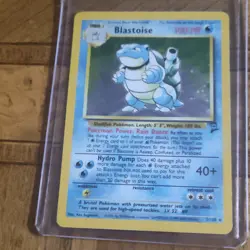 Pokemon TCG Blastoise 017/078 Pokemon GO Holo Rare 170 HP Stage 2 English - Image 1