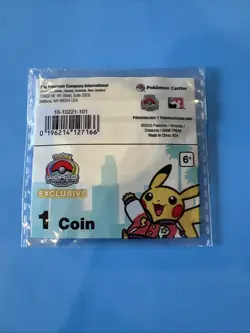 Pokemon World Championships 2025 Pikachu Metal Coin Anaheim - Image 1