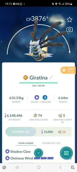 Pokemon Go Legendary Shiny Giratina (High Cp ) - Image 1