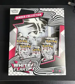 Pokemon Scarlet And Violet White Flare Binder Collection New Factory Sealed - Image 1