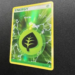 Pokemon TCG - Grass Energy 105/110 - Ex Holon Phantoms - Holo Rare - Image 2