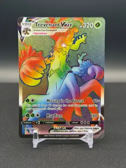 Pokemon Trevenant VMAX 206/203 SWSH07: Evolving Skies Rainbow Secret Rare - Image 1