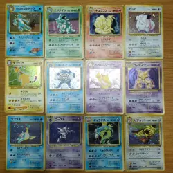 Pokemon Card Set 12 Old Back Holo Vintage Lot with Scratches Wear Condition - Image 1
