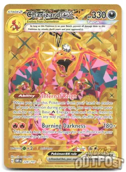 Charizard ex 228/197 Hyper Rare Obsidian Flames Pokemon NM - Image 1