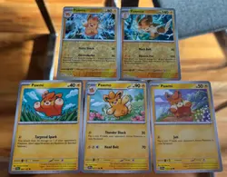 5x Pawmi Pawmo Pawmot Mini Collection Lot Pokemon TCG Lightning Type Set - Image 1